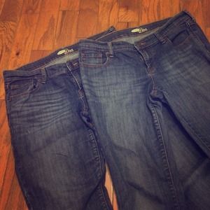 TWO pairs of Old Navy jeans
