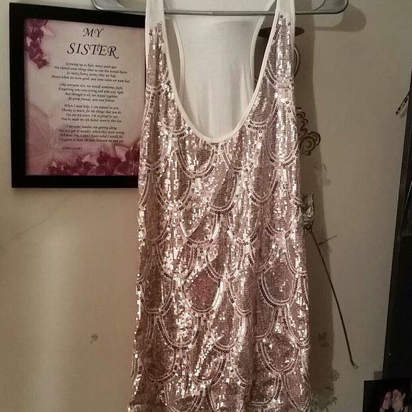 Tank copper sequined