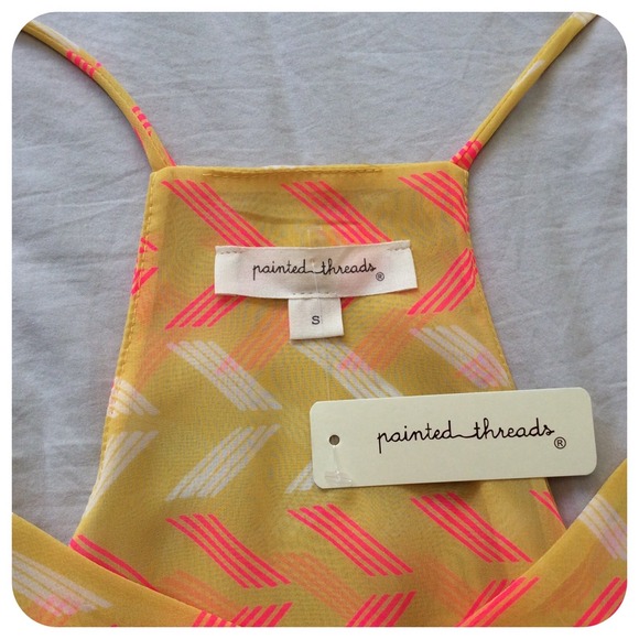 🆕 PAINTED THREADS sheer dress tank - Picture 3 of 4