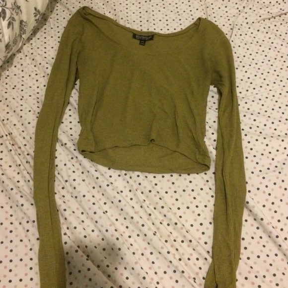 Long sleeve Ribbed crop top