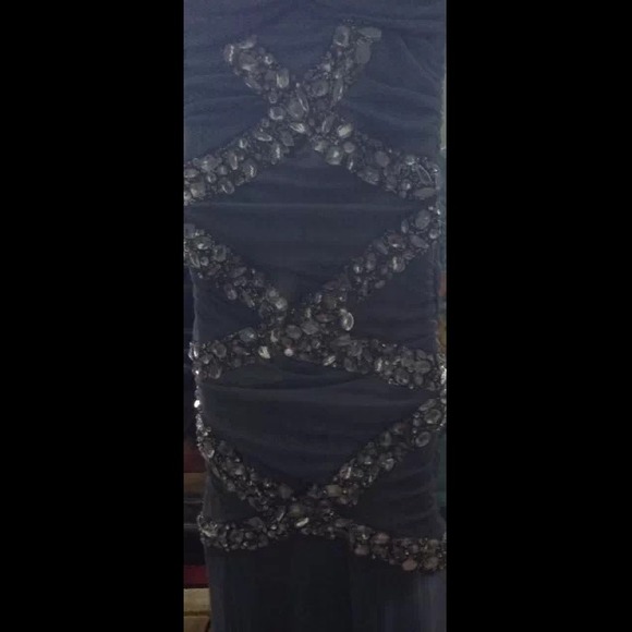 B Darlin Junior Dress, Strapless Sheer-Skirt Gown - Picture 2 of 4