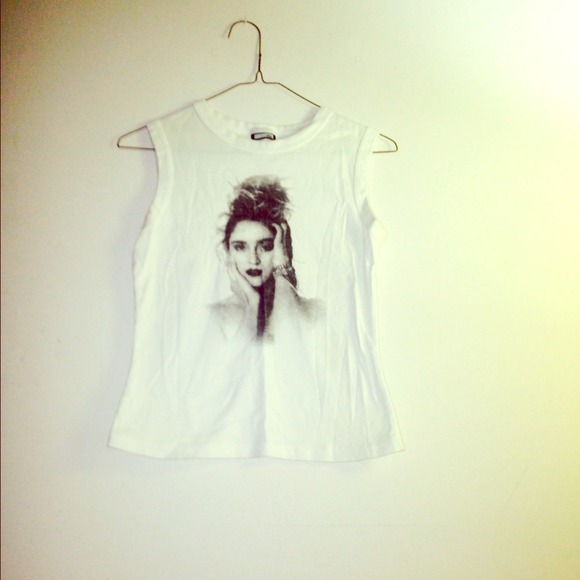 Madonna Lucky Star Crop Top xs