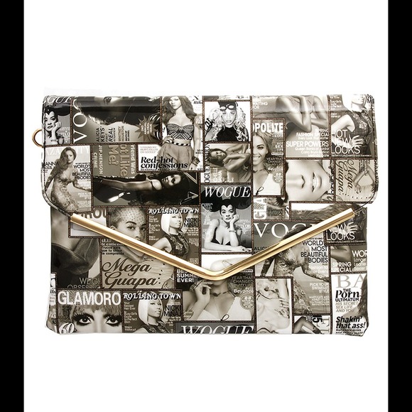 Clutches & Wallets - Black/white clutch bag SOLD OUT!!!!!!!