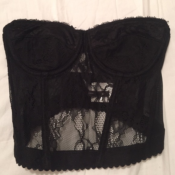 Nasty Gal Tops - *hold for nikkie0822* black lace bustier top