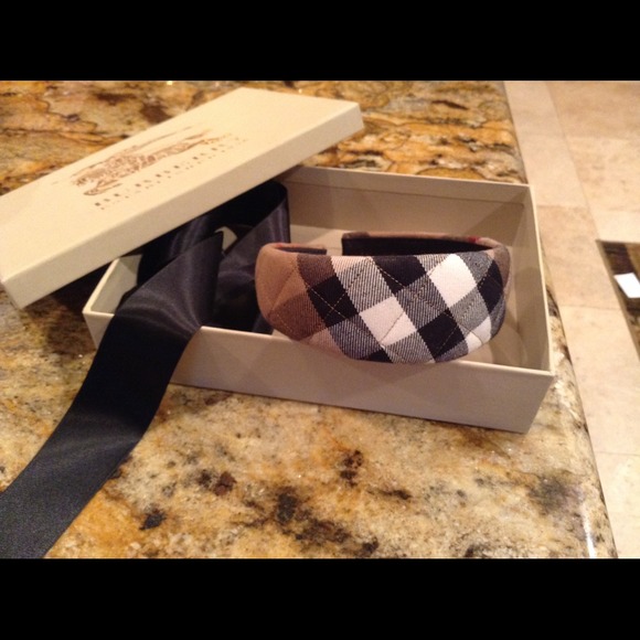 Burberry Plaid Quilted a Headband