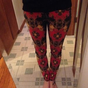 Patterned Xhilaration jeans.