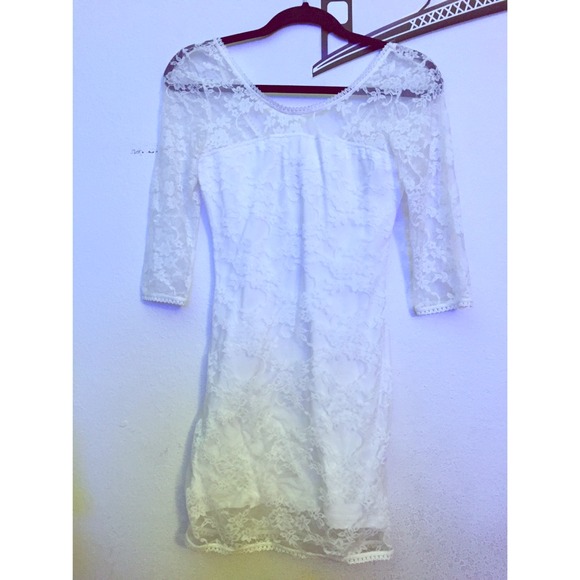 White lace dress