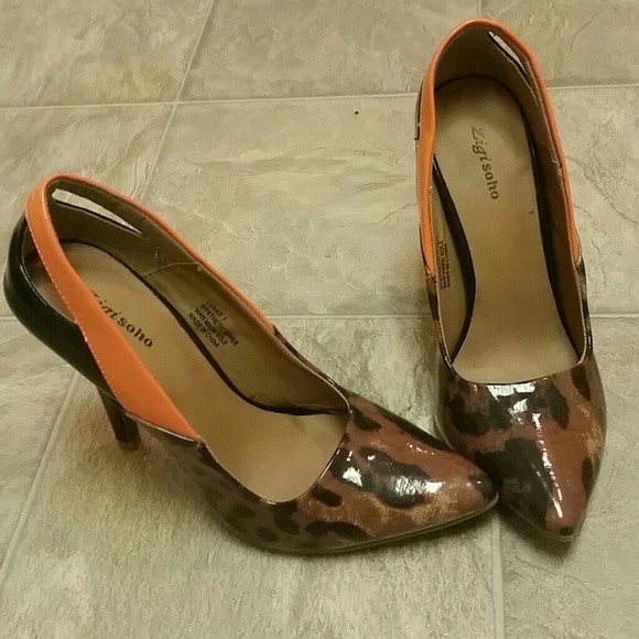 NWOT Unique Cutout Leopard Heels from DSW