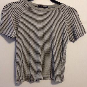 brandy melville striped crop top