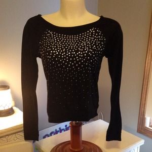 Long sleeve top with sequins