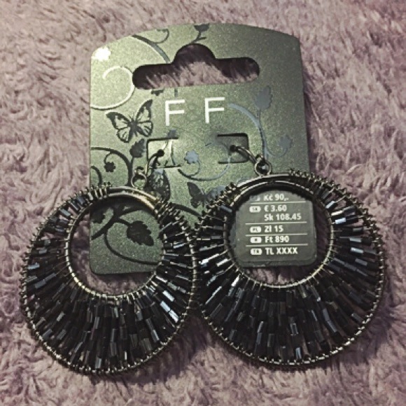 Beaded Hoop Earrings