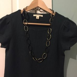 Hunter green sweater dress.