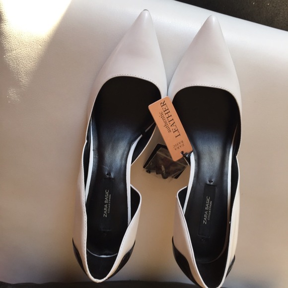 🎉BUNDLED🎉🎉Black & white ZARA heels - Picture 2 of 4