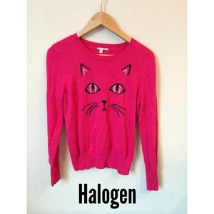 Pink cat face sweater 🐱