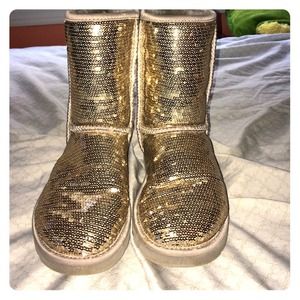 Silver/Gold Sparkly Uggs