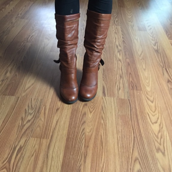Aldo congak leather mid calf boots