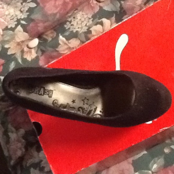 Black Suede Stiletto Heels - Picture 2 of 3