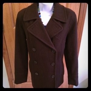 Brown Wool Peacoat