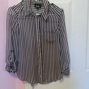 Black and white sheer