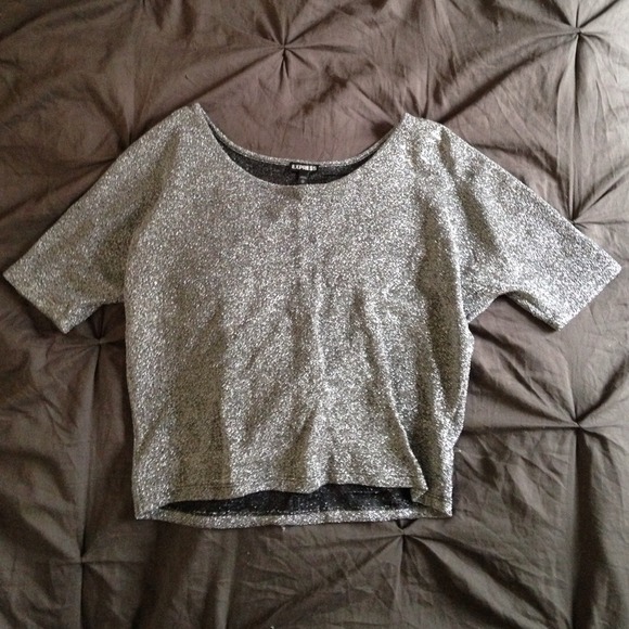 Sparkly silver top from Express
