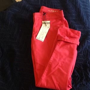 GAP 1969 coral stretchy jeans - The Fresh Crop