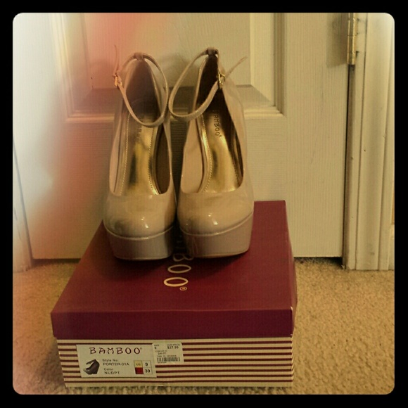 Bamboo Shoes - Bamboo Nude Wedge