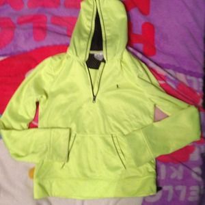 A neon yellow danskin now hoody