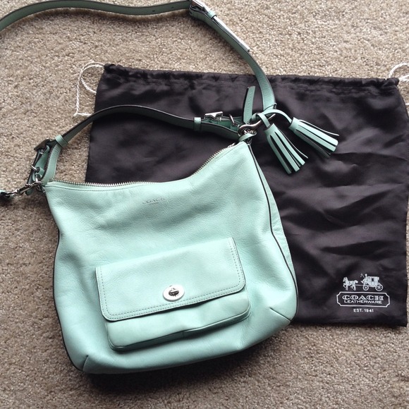 Coach Handbags - Light blue/mint Coach Bag