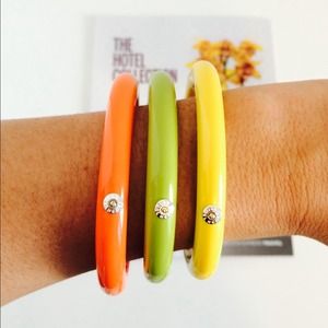 Henri Bendel color triplet bangle set
