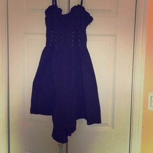 Black corset dress