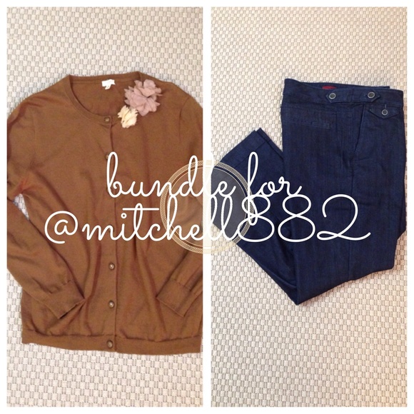 J. Crew Sweaters - Bundle J Crew Cardigan & Banana Republic jeans