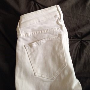 White skinny jeans (size tall)