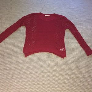 Red knit sweater by Urban Outfitters