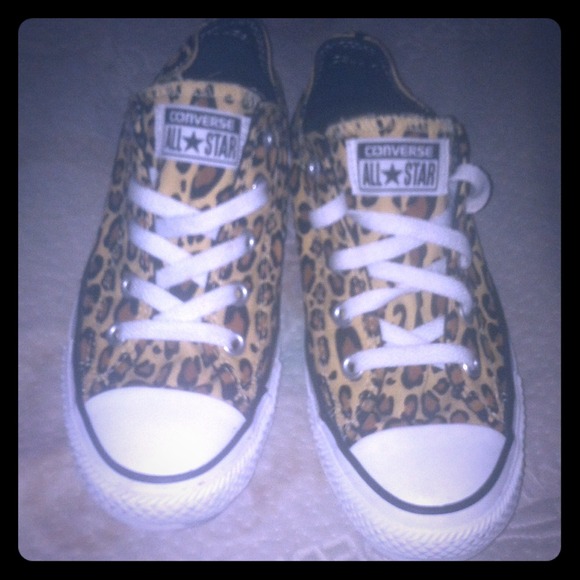 Converse Shoes - Cheetah print converse ( limit edition)