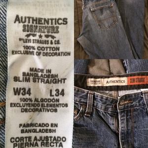 Authentic Levi Strauss slim straight jeans