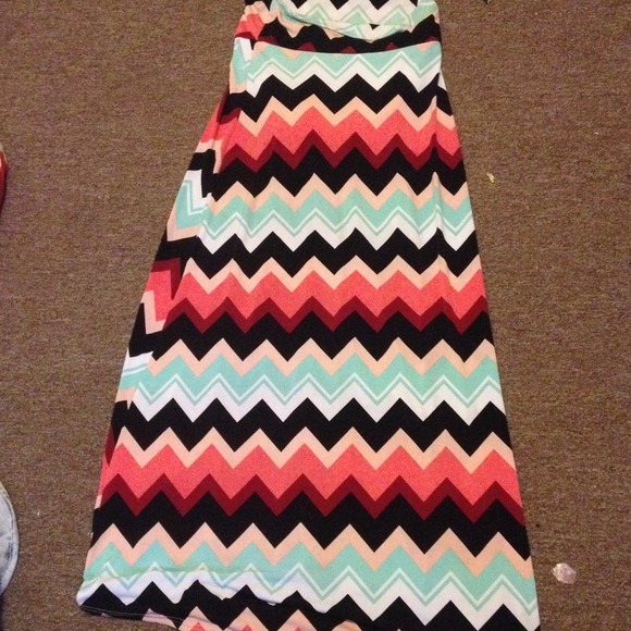 Chevron skirt
