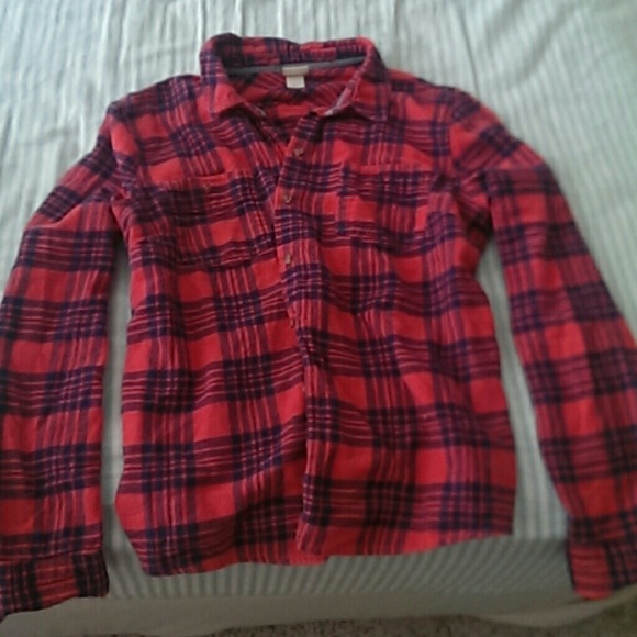 Flannel collared shirt