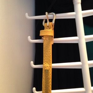Michael kors yellow and gold belt