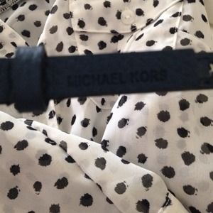 Michael kors blue and silver belt