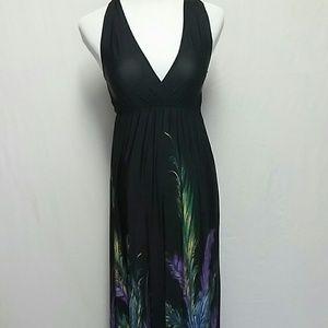 Black Floral Maxi Dress