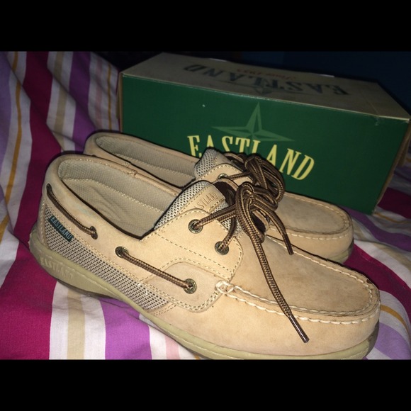 Tan Eastland Solstice Boat Shoes Size 8