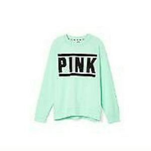 Victoria secret mint ice pullover crew