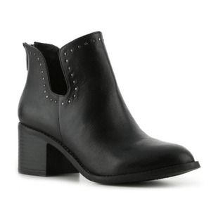 Studded Leather Booties