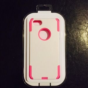 BRAND NEW Pink Hybrid Iphone 5/5s Case