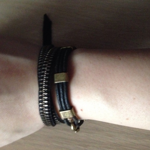 JCrew zipper wrap bracelet