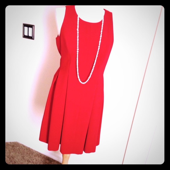 Ann Taylor Loft Red Dress