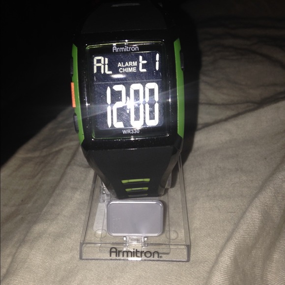 Armitron green & black watch