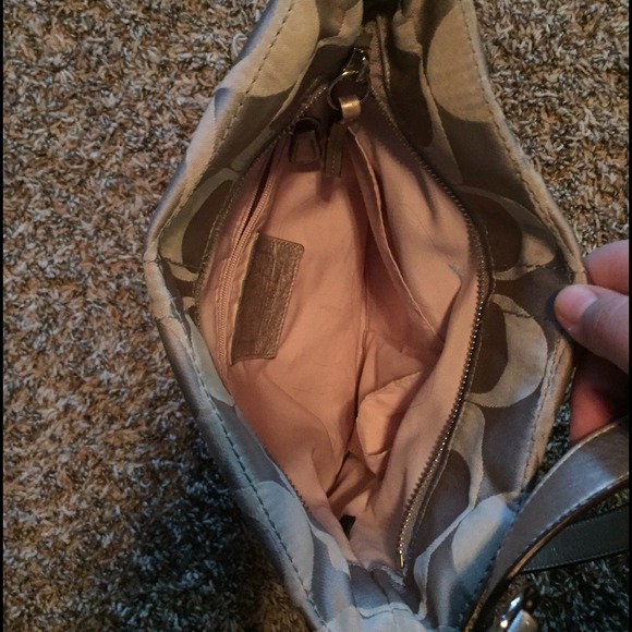 Authentic Silver Crossbody Coach purse! - Picture 3 of 3