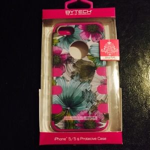BRAND NEW Floral Hybrid Iphone 5/5s Case