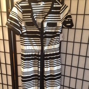 New black and cream dress from Dressbarn